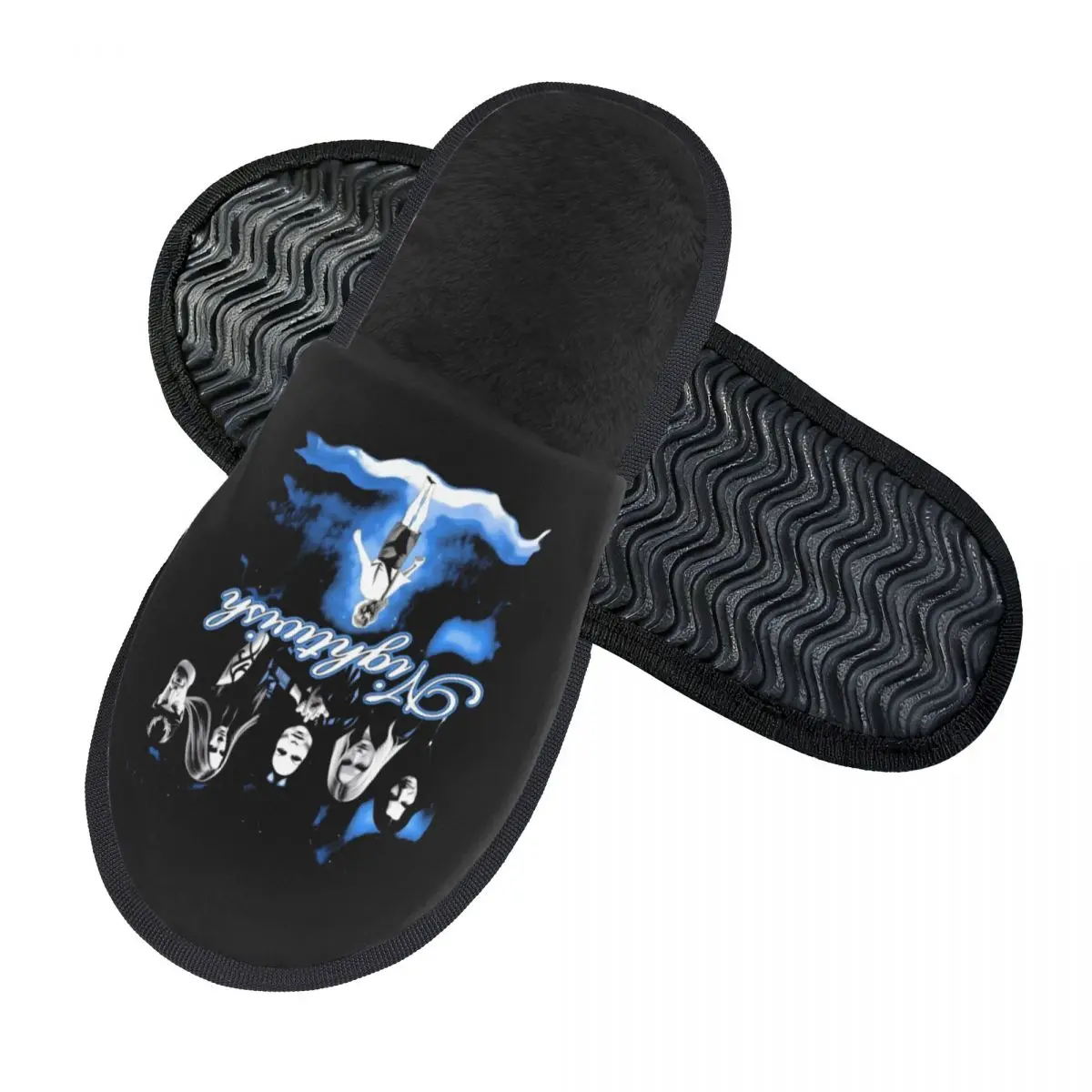 Фото Тапочки-слайды Custom Nightwishs Cozy Scuff из пены с эффектом памяти для женщин, финский симфонический метал-квадретр, для дома и спальни №2
