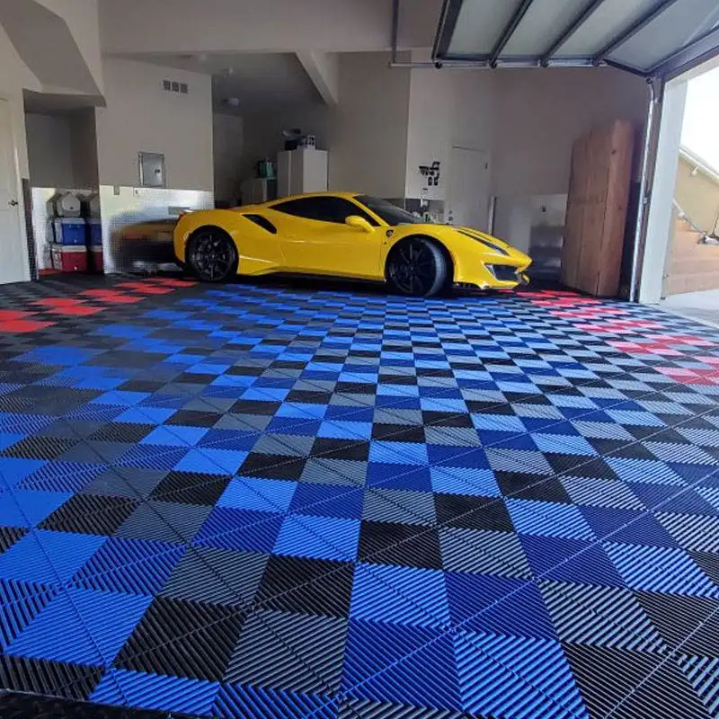 

Factory Price Plastic Interlocking Drainage Garage Flooring Tiles Car wash