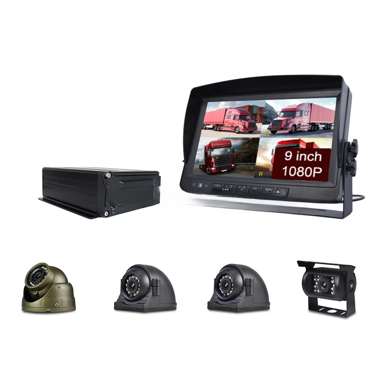 MDVR 4-канальный Full AHD водонепроницаемый жесткий диск 1080P GPS 4G мобильный