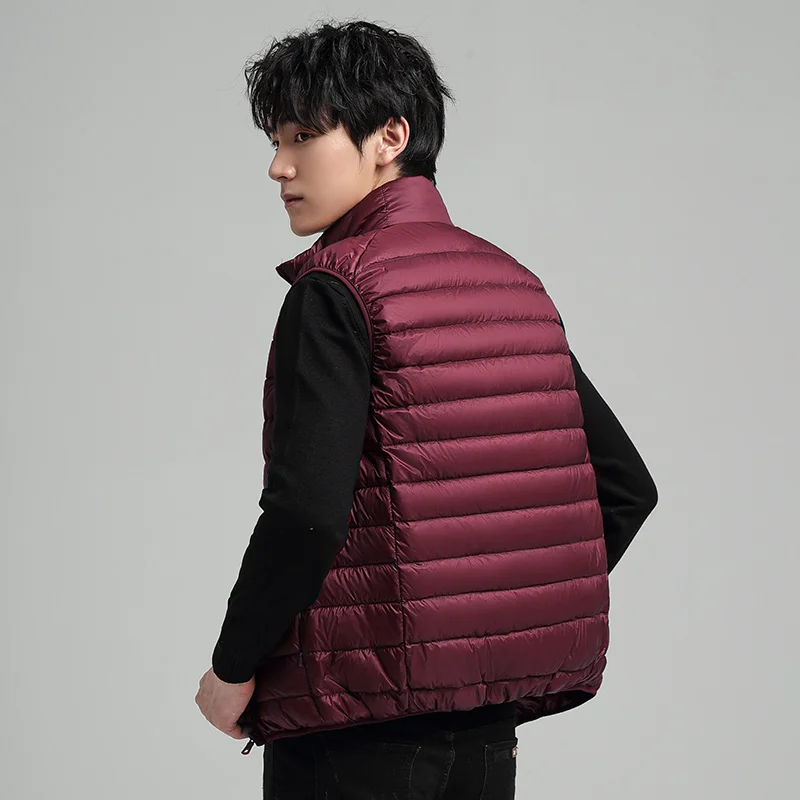 Meilly Gecko 2022 Trend Autumn And Winter Stand Collar Thin Keep Warm Cold Protection Male White Duck Down Down Jacket