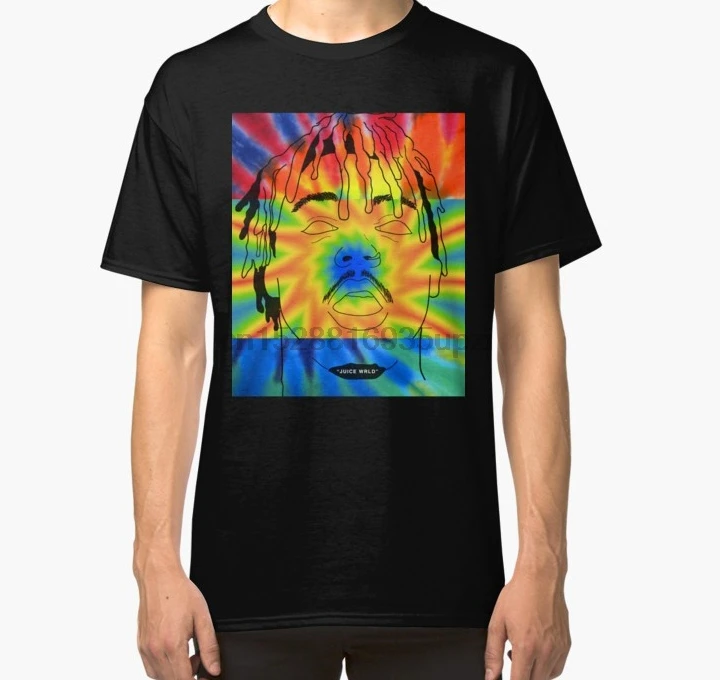 Мужская футболка сок wrld tye краска Фан арт и снаряжение Классическая женская