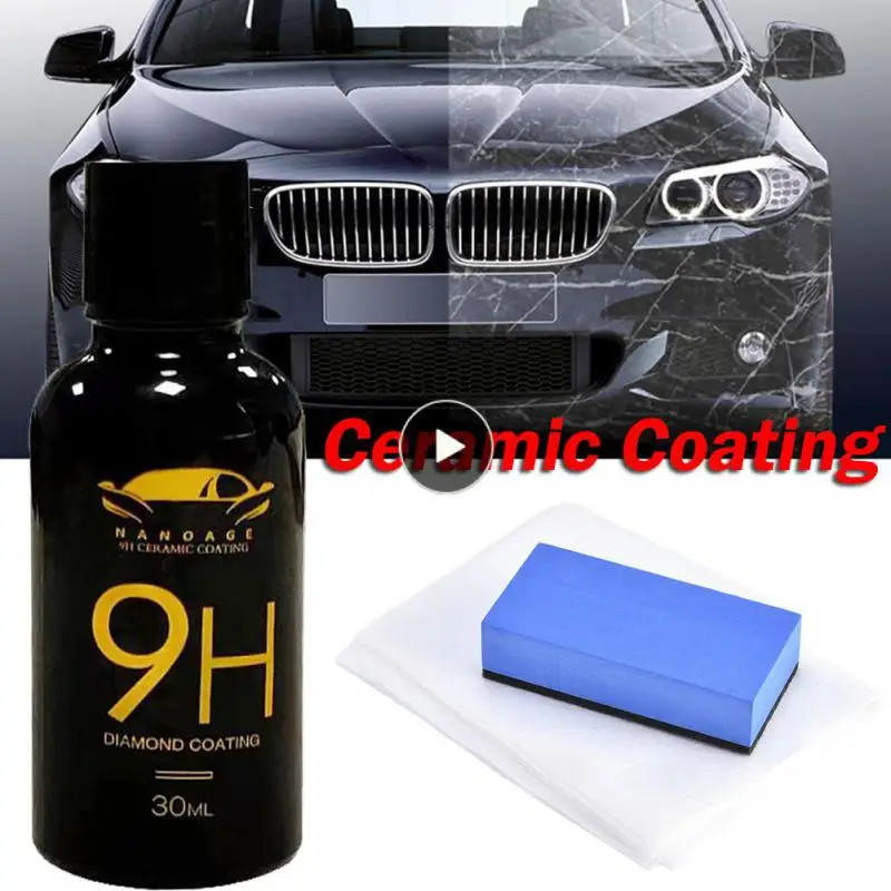 

Car Care Kit Car Refurbishing Tool 9h High Gloss Coating Protection 30ml Nano Hydrophobic Ceramic Coating Premium Anti-fouling