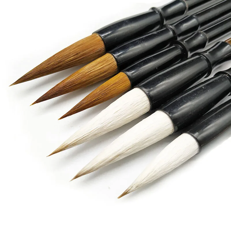 Деревянная искусственная ручка овечьи волосы традиционная чернильная Китайская