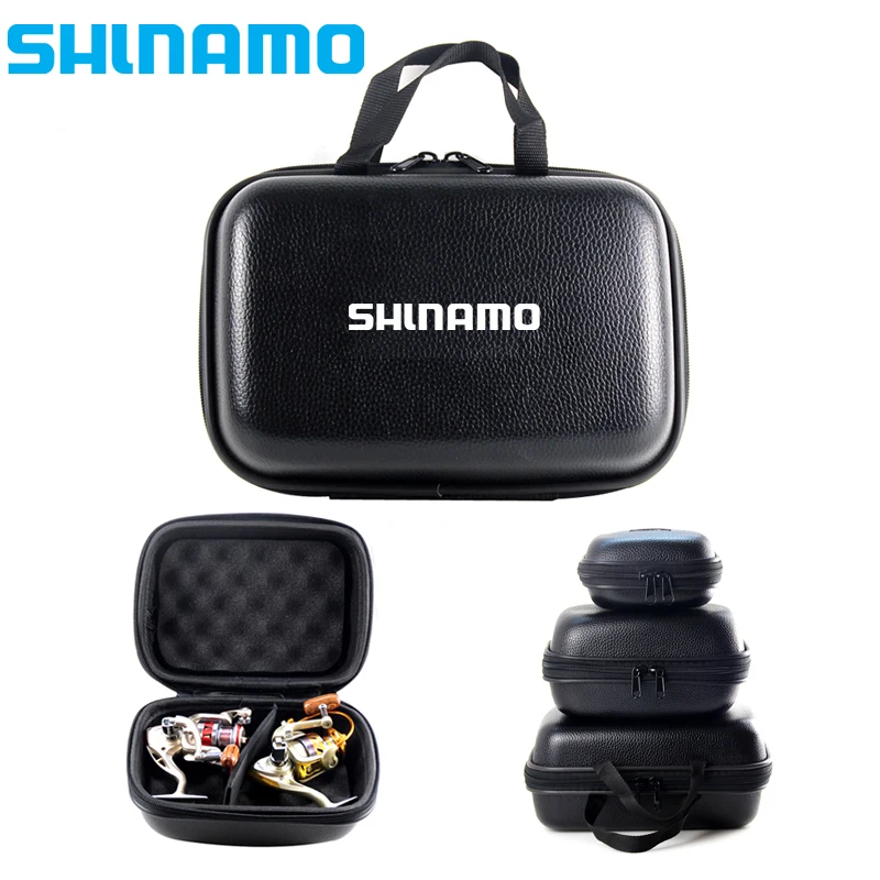 

2023Leather Fishing Reel Case Fishing Bag Shockproof Waterproof Fishing Tackle Organizer Spinning Reel Set Fishing Reel Tool Box