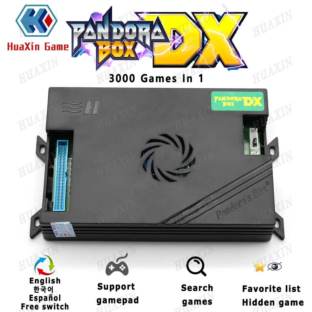Pandora Box-DX Special Family Version 5000 en 1, plateau de jeu d'arcade vga cga HD crt peut ajouter FBA MAcloser PS1 SDavid SNES David MD 3d tekken