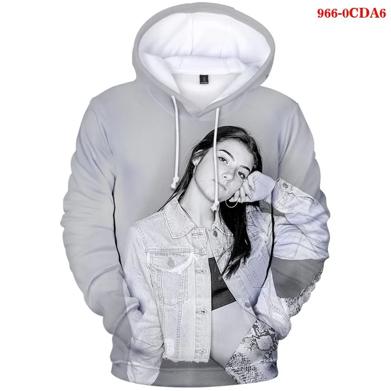 

Charli Damelio Hoodies Men/Women Sweatshirts Trends Personality Charli D'amelio Sweatshirts Hip Hop Clothes