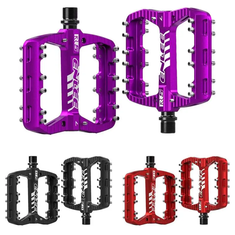 

Велосипедные педали, подшипники DU из алюминиевого сплава, Нескользящие, на платформе, для горных велосипедов с 28 противоскользящими гвоздями