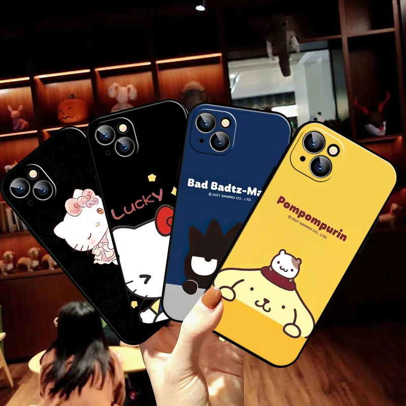 

Hello Kitty TAKARA TOMY Phone Case For Funda iPhone 11 12 13 Pro Max Mini X XR XS Max SE 2020 6 6s 7 8 Plus Coque Carcasa