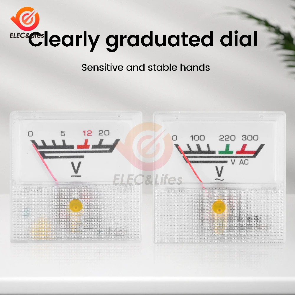 6 шт. 91C16 DC 0-20 В переменного тока 0-300 10A/20A/30A/50A тип указателя AC/DC прибор для измерения