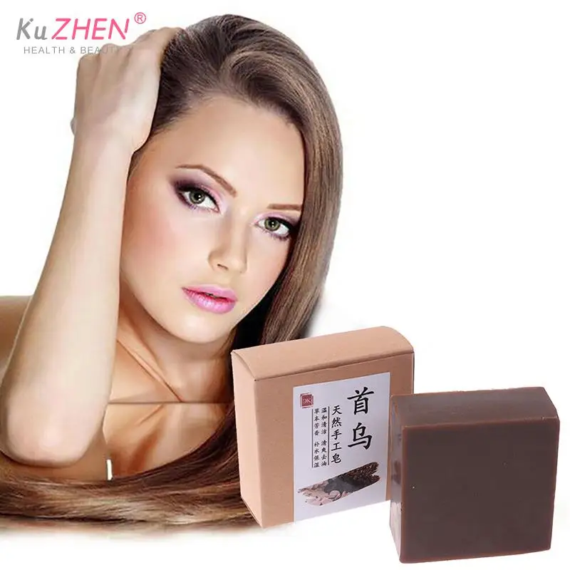 Новинка 1 шт. эссенция Polygonum для затемнения волос шампунь бар мыло натуральный