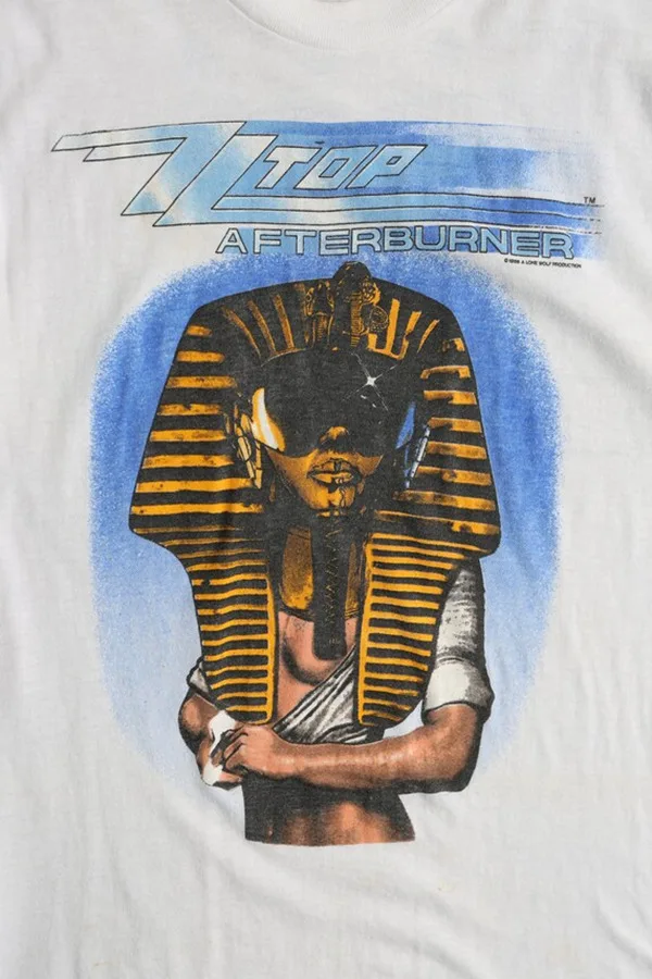 Винтажная рубашка 1986 ZZ с длинным рукавом унисекс