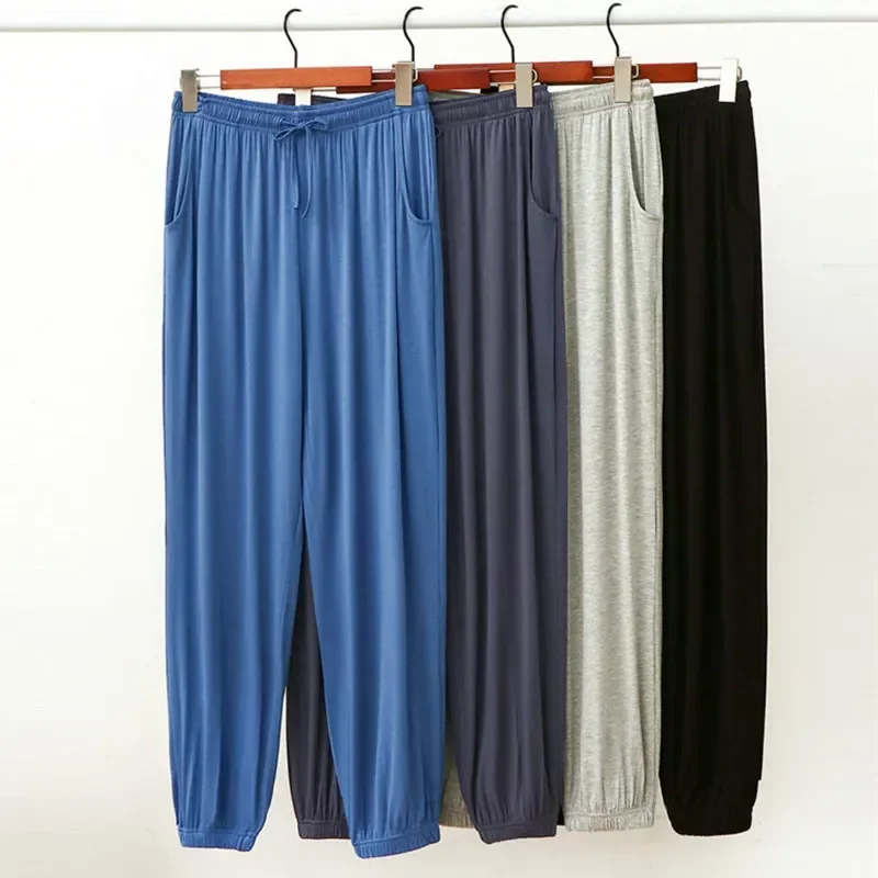 

L-3XL мужские широкие брюки пижамные брюки свободные Fdfklak мужские повседневные осенние брюки из модала домашние весенние брюки