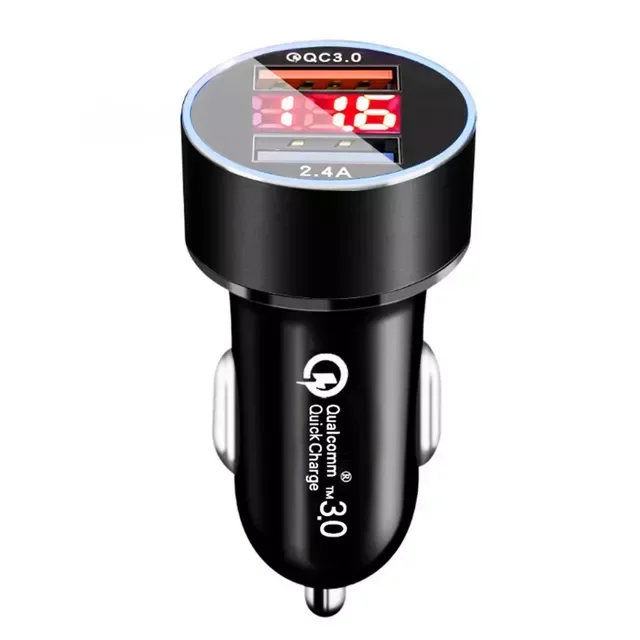 

Dual USB Car Charger LED Fast Charging Mobile Charge 12 11 mini Pro X XR Max 7 8 Plus