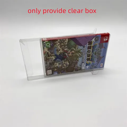500 шт., прозрачная пластиковая защитная коробка для игр Switch