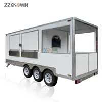 best selling popular food truck vending luxury type 2 axles 4 wheels mobile fast food truck for sale