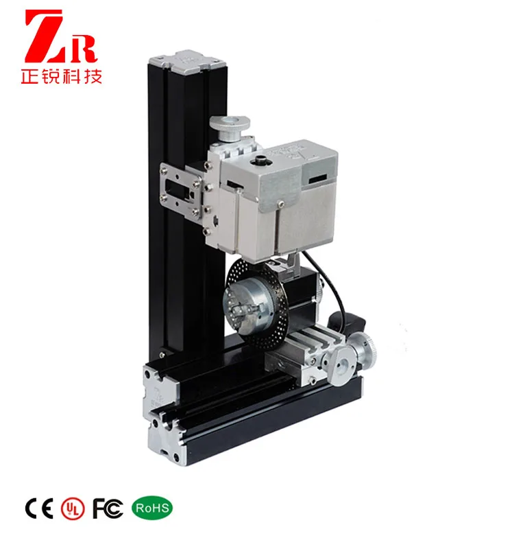 36W All-Metal Miniature Drilling Machine with Dividing Plate for Creative Maker and DIY Hobby Woodworking