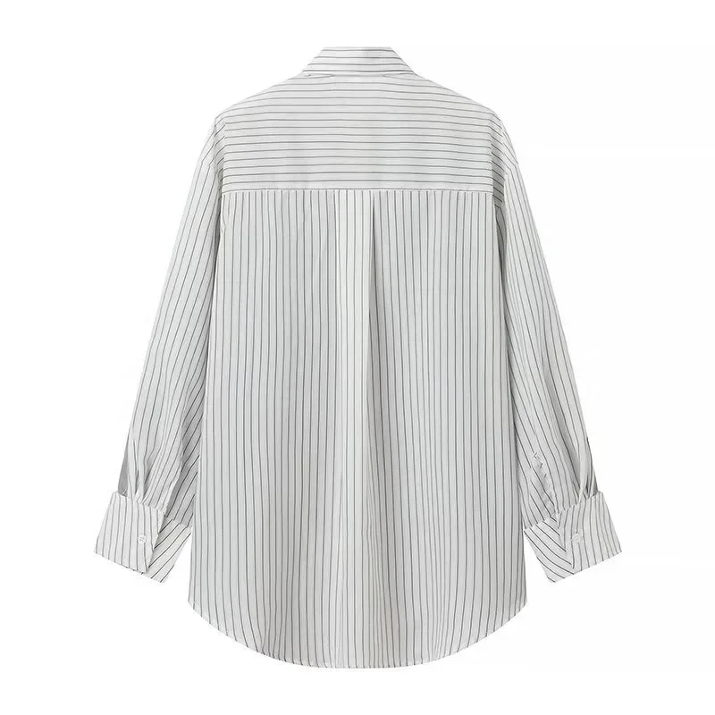 Новая весенняя женская рубашка в полоску модный европейский стиль оптовая