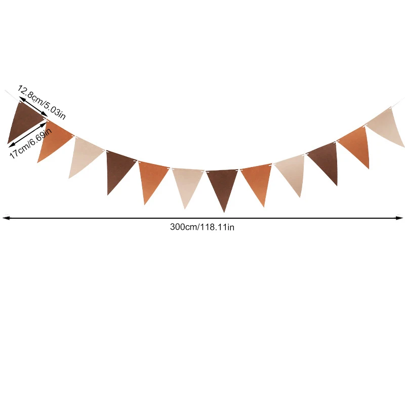 Фетровый флаг 3 м баннер тканевый разноцветный флажок искусственные гирлянды