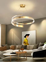 black living room chandelier creative spiral circle design chandelier suitable for lighting fixtures in bedroom restaurant study