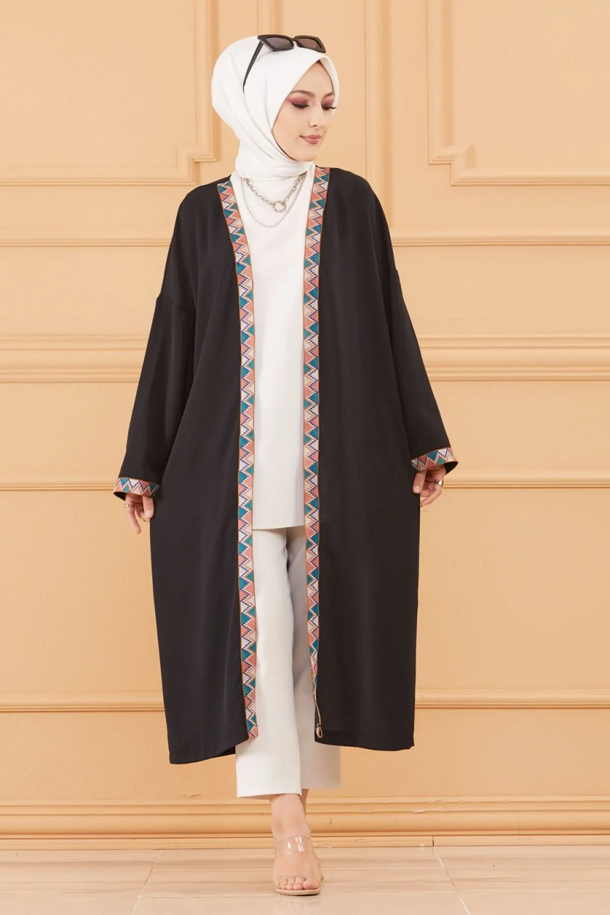 Women Kimono Jacket Muslim Women Hijab Hijab Islamic Turkey Cardigan 2021 Winter Autumn Jackets for Ladies Cap Ferace