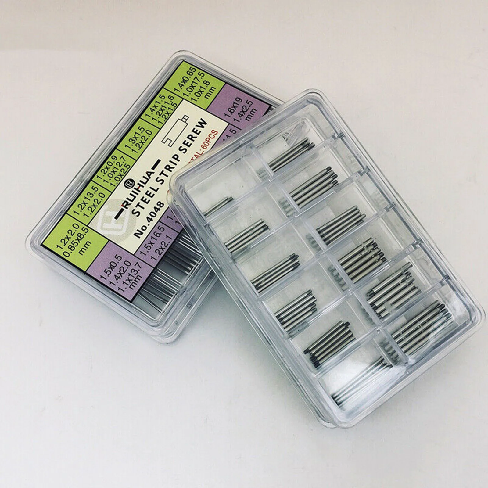 

60PCS Stainless Steel Screw Pins Links for Rlx Watch Band Bracelet Strap Parts