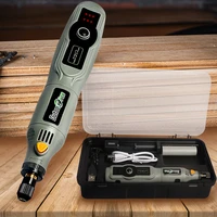 3 7v usb cordless electric drill grinder rechargeable engraver removable battery engraving woodworking 3 speed rotary tool