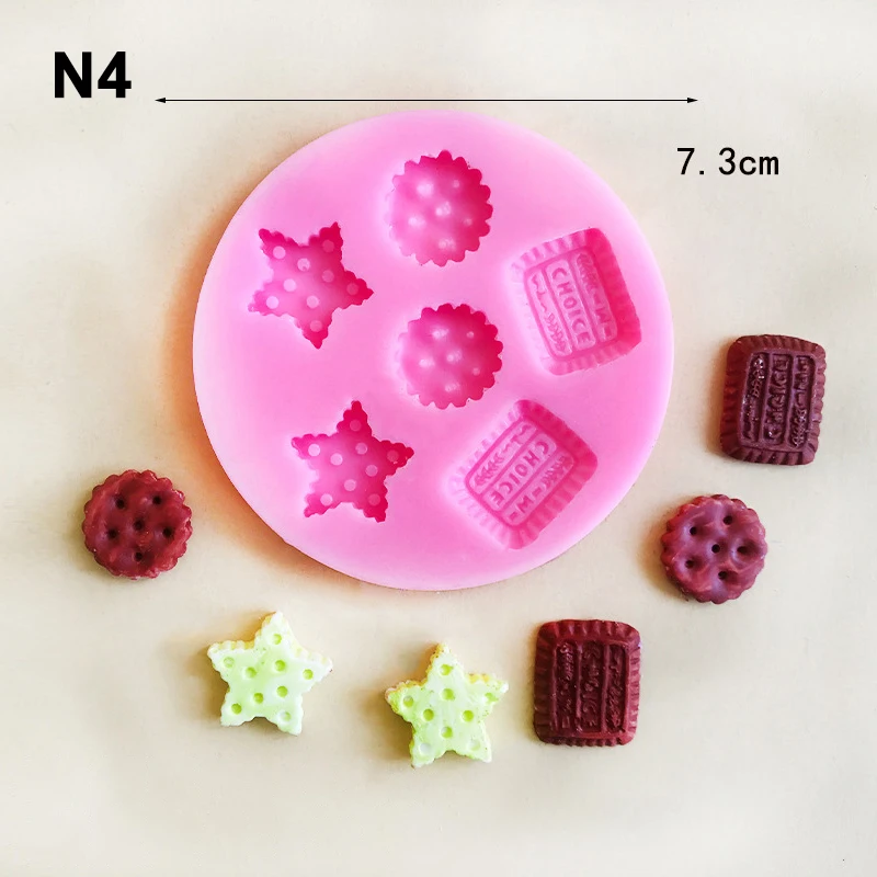 

Силиконовые формочки для выпечки мини звезда сердце