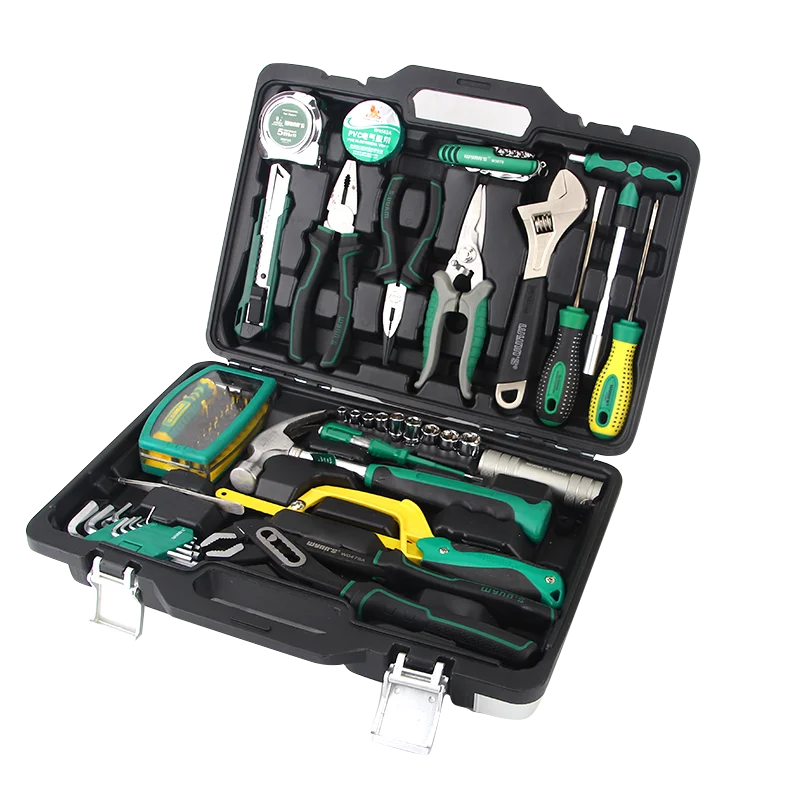 

8-75 pcs portable Home DIY hand Tools Kit, multifunctional household Combination tools Set with Plastic Tool box