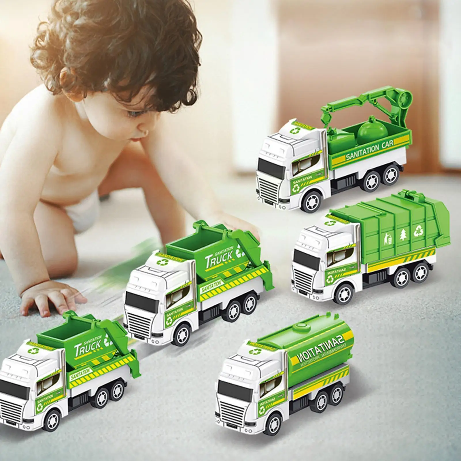 

Mini Simulation Engineering Vehicle Pull-Back Inertia Toys Gift Sliding Kids Toys Car Model Toy Car Children Educational Ve Q4R4