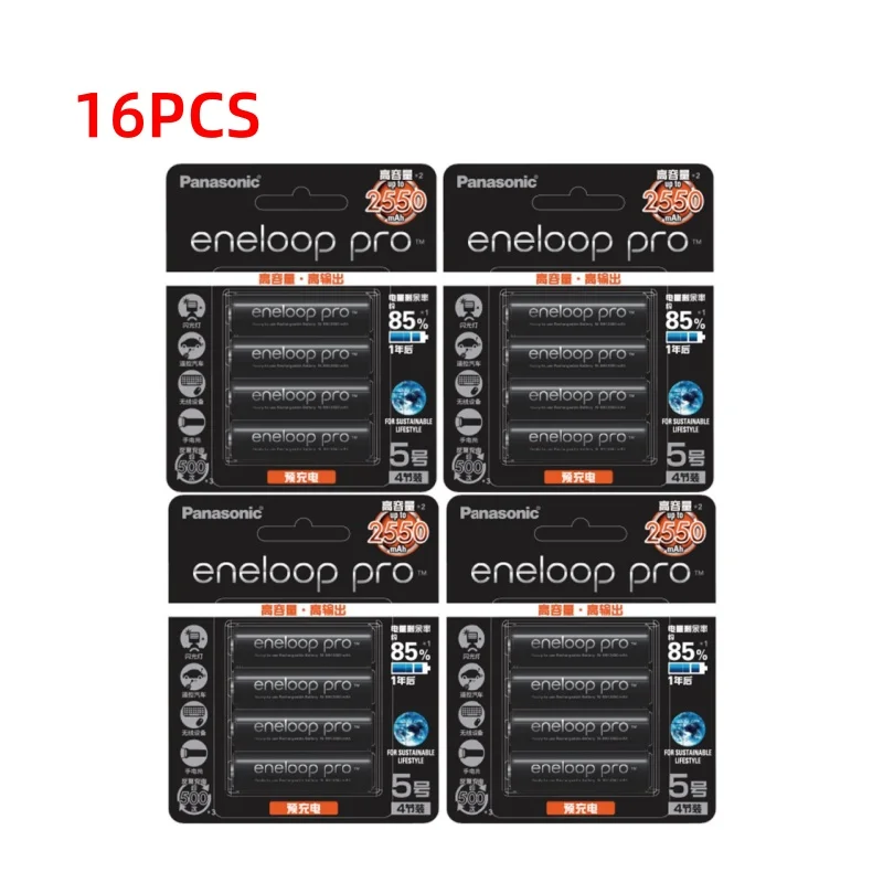 4-20 шт. Panasonic оригинальный Eneloop Pro AA 2550 мАч 1 2 В NI-MH фонарик для камеры игрушка