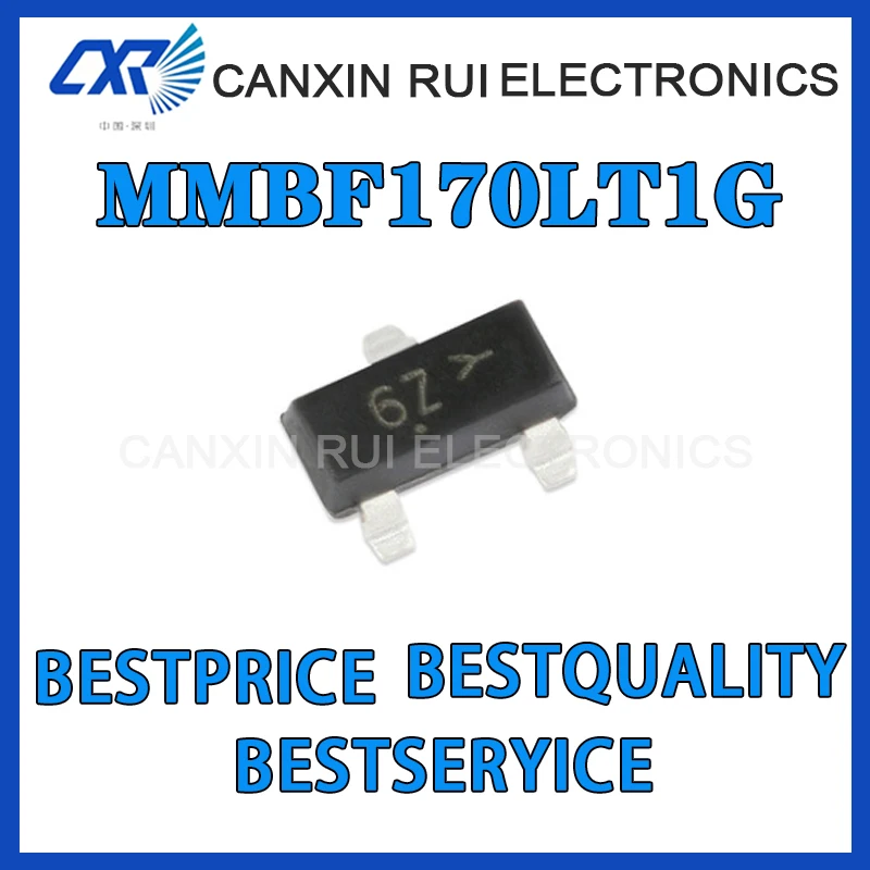 

100% new origina MMBF170LT1G SOT-23 N-channel 60V/500mA SMD MOSFET FET