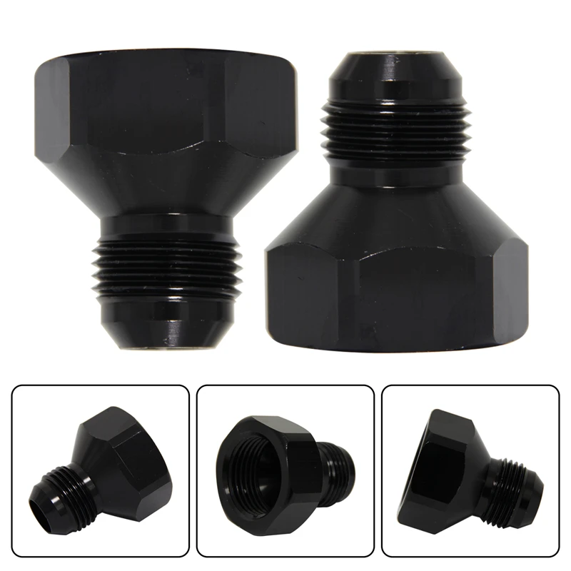 

2PCS 12AN AN12 FEMALE to AN10 10AN MALE REDUCER EXPANDER HOSE FITTING ADAPTOR Black