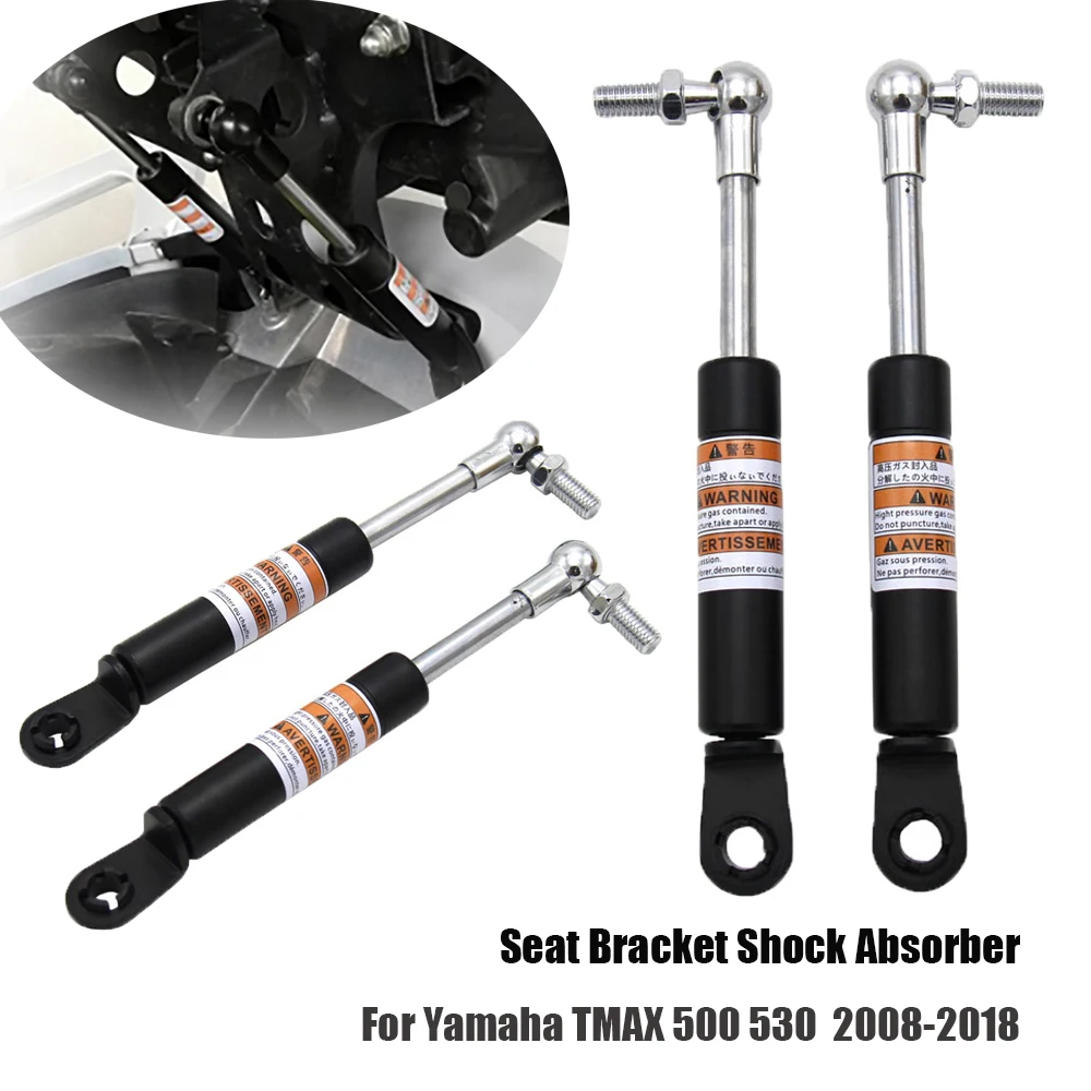 Chrome Struts Arms Supports for Yamaha TMAX 500 530 T-MAX 530 2008-2018 2017 Shock Absorbers Lift Seat Chrome Struts Arms Supports for Yamaha TMAX 500 530 T-MAX 530 2008-2018 2017 Shock Absorbers Lift Seat