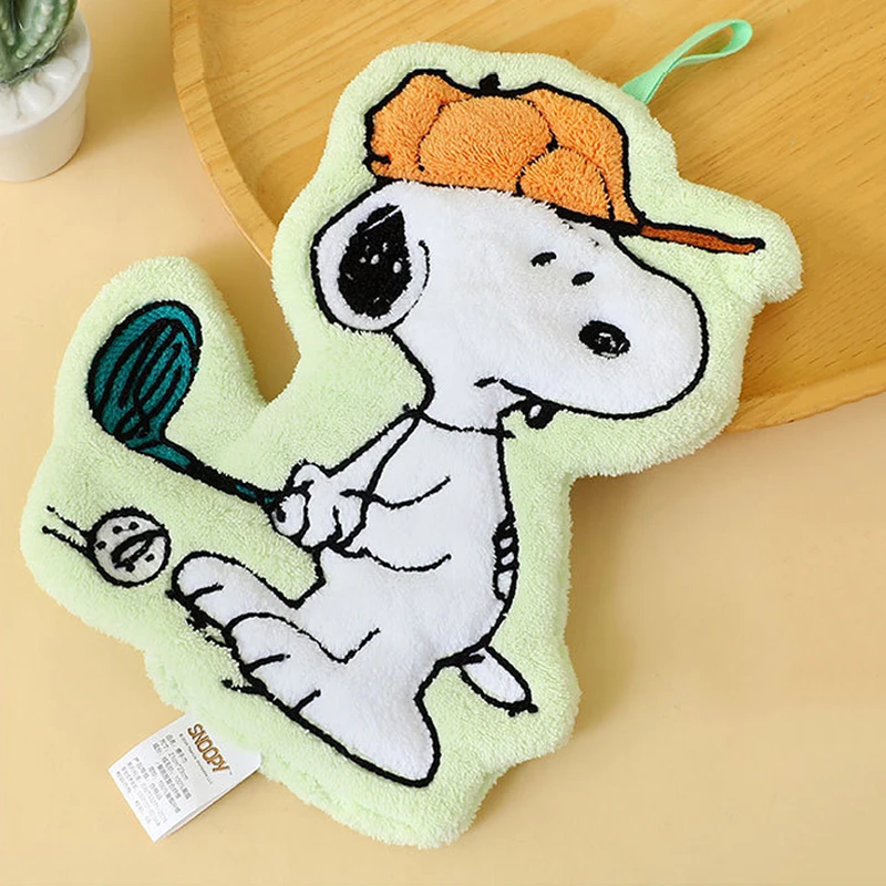 

Snoopy аниме полотенце для рук домашнее удобное подвесное двухслойное утолщенное мягкое сухое впитывающее полотенце кухонные чистые принадлежности для ванной комнаты