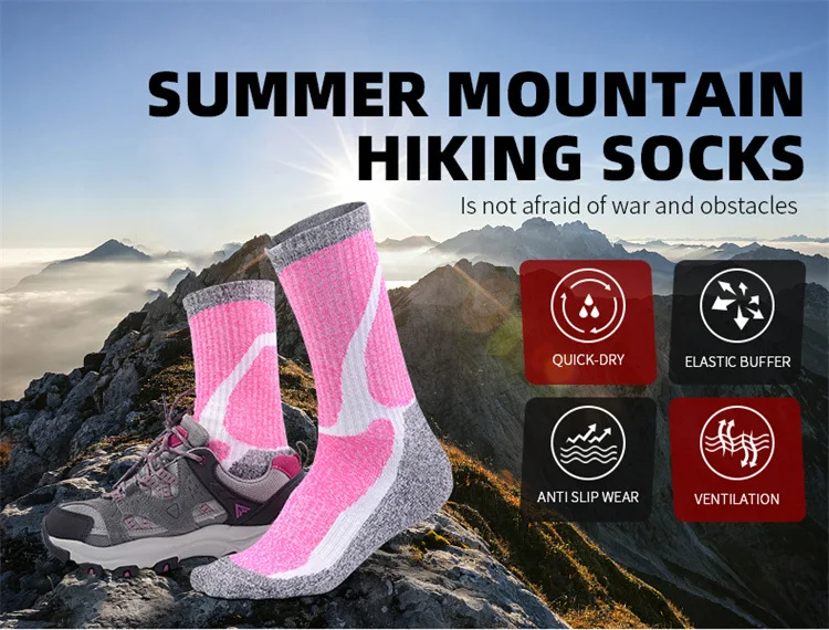 Women Socks Sports Breathable Compression Running Riding Cycling Outdoor Sports  Knee High Basketball Biking Hockey Soccer