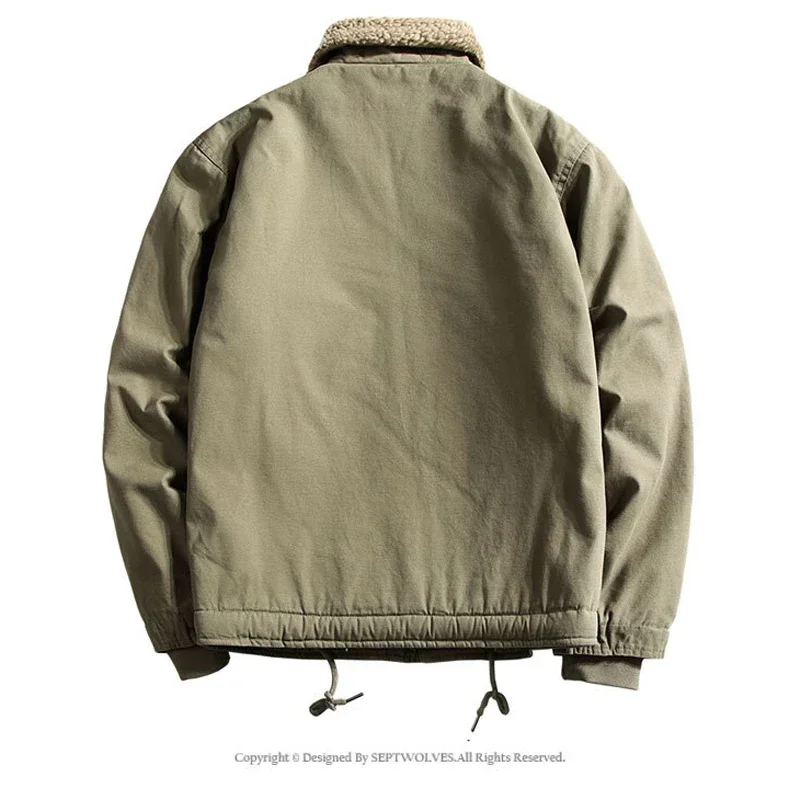 Куртка-карго мужская зимняя из плотного флиса