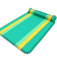 couple 2persons automatic inflatable mattress outdoor camping travel cushion pvc thicken widen tourist picnic moisture proof mat