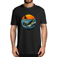 unisex cotton sunset fishing fisherman t shirt gift for dad funny summer mens novelty t shirt casual streetwear oversize tee
