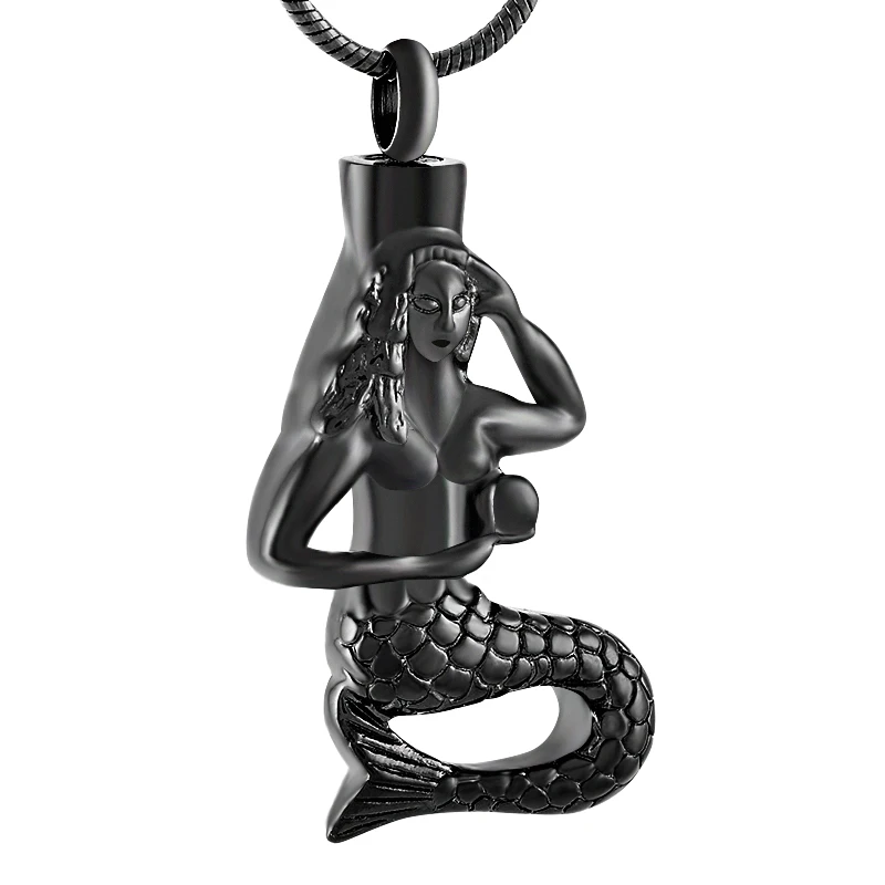

Cremation Jewelry Mermaid Urn Necklace for Ashes for Women Ashes Pendant Memorial Jewelry
