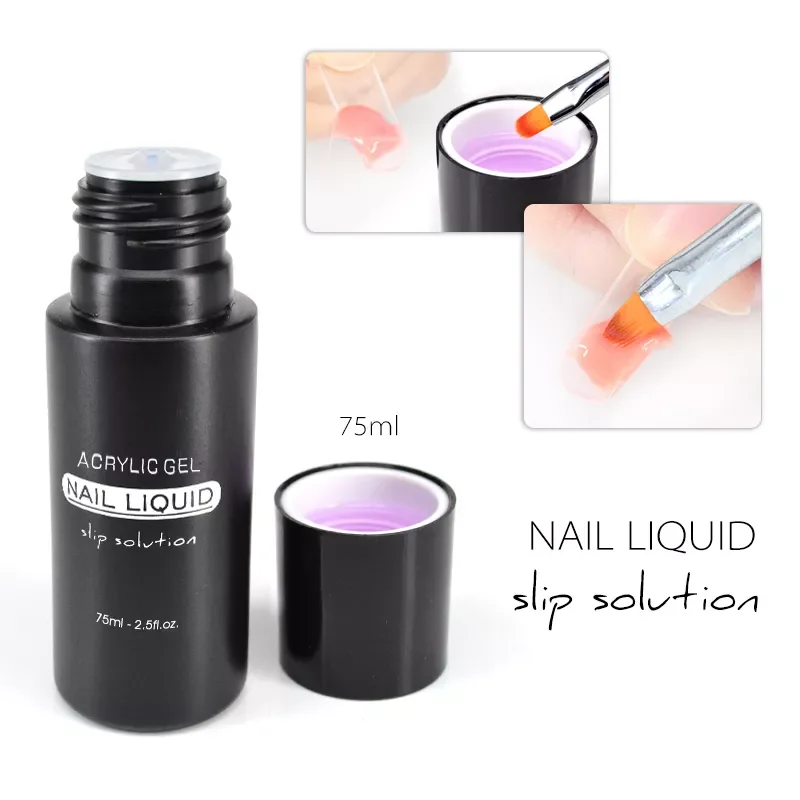 Nail Gel Liquid For Soak off UV LED Extension Gel Nail Brush Slice Tip Gel Nail Polish Manicure Gel Nail Slip Solution