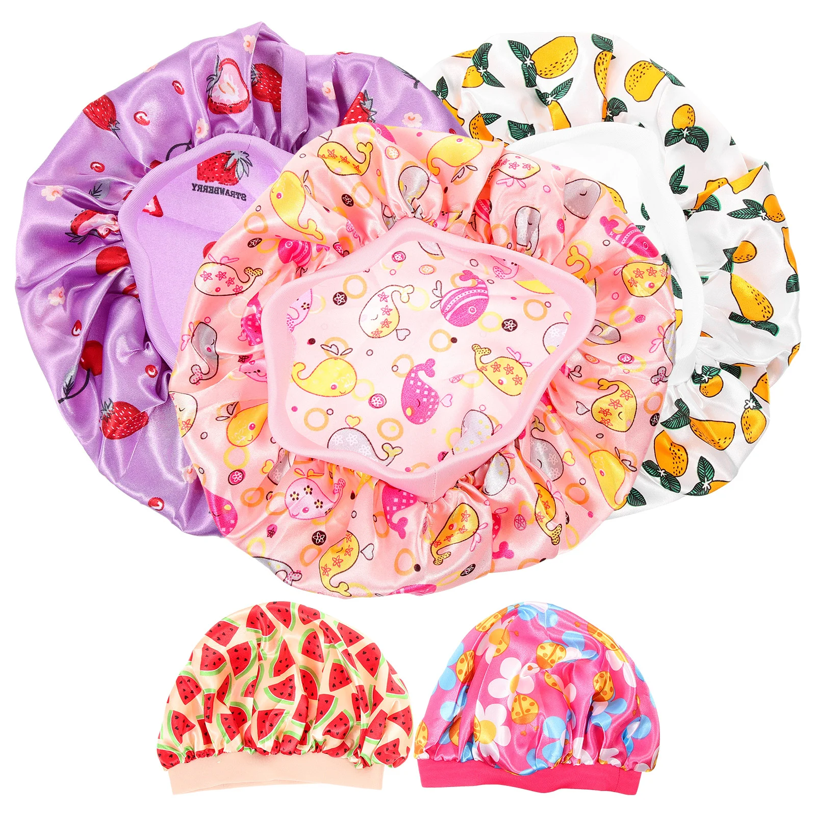 

5 Pcs Hat Home Supply Wear-resistant Children Compact Shower European American Polyester (polyester Fiber) Reusable Sleep