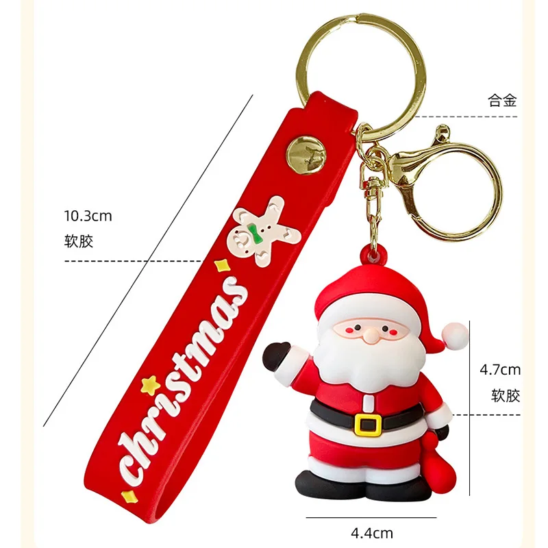 Милый Рождественская елка Снеговик Брелок Мультфильм Санта-Клаус Подвеска