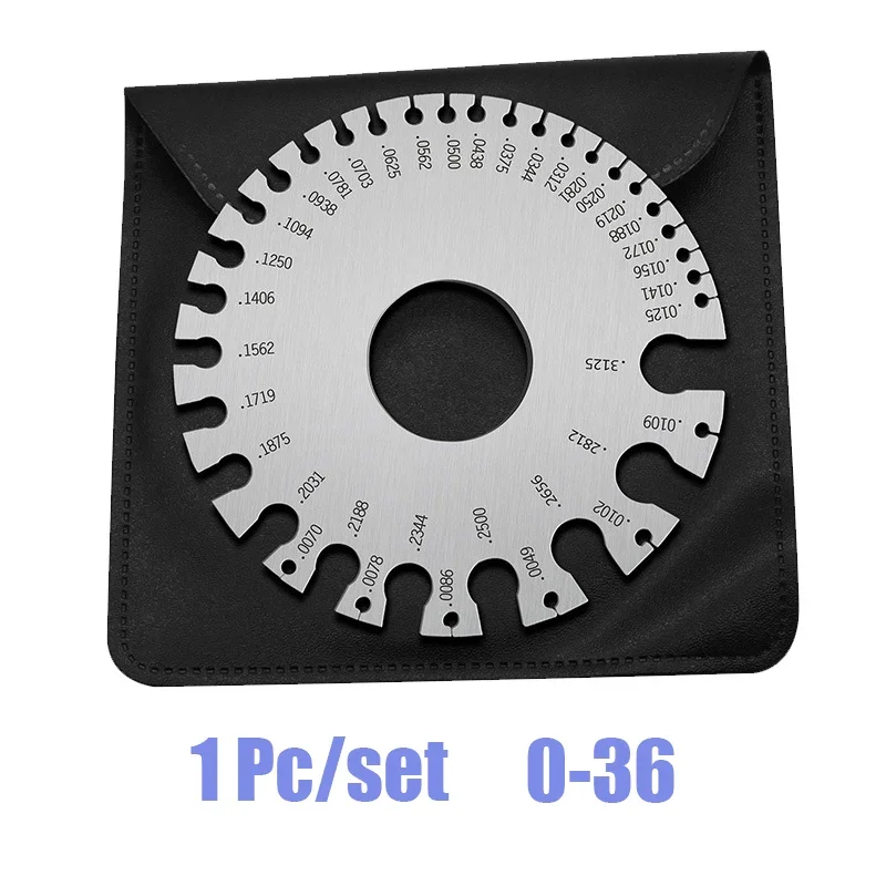 Калибр круглого провода AWG измеритель диаметра линейка толщины 0-36 измерительный