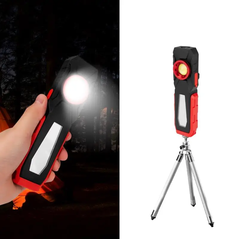 

New Portable Led Work Light Usb Rechargeable Flashlight Inspection Light Portable Outdoor Camping Emergency Lantern with Hook