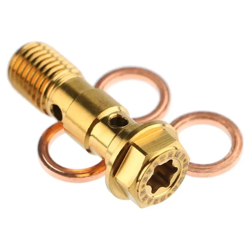 

Тормозная линия мотоцикла из нержавеющей стали с двойным банджо-болтом M10 X 1,25