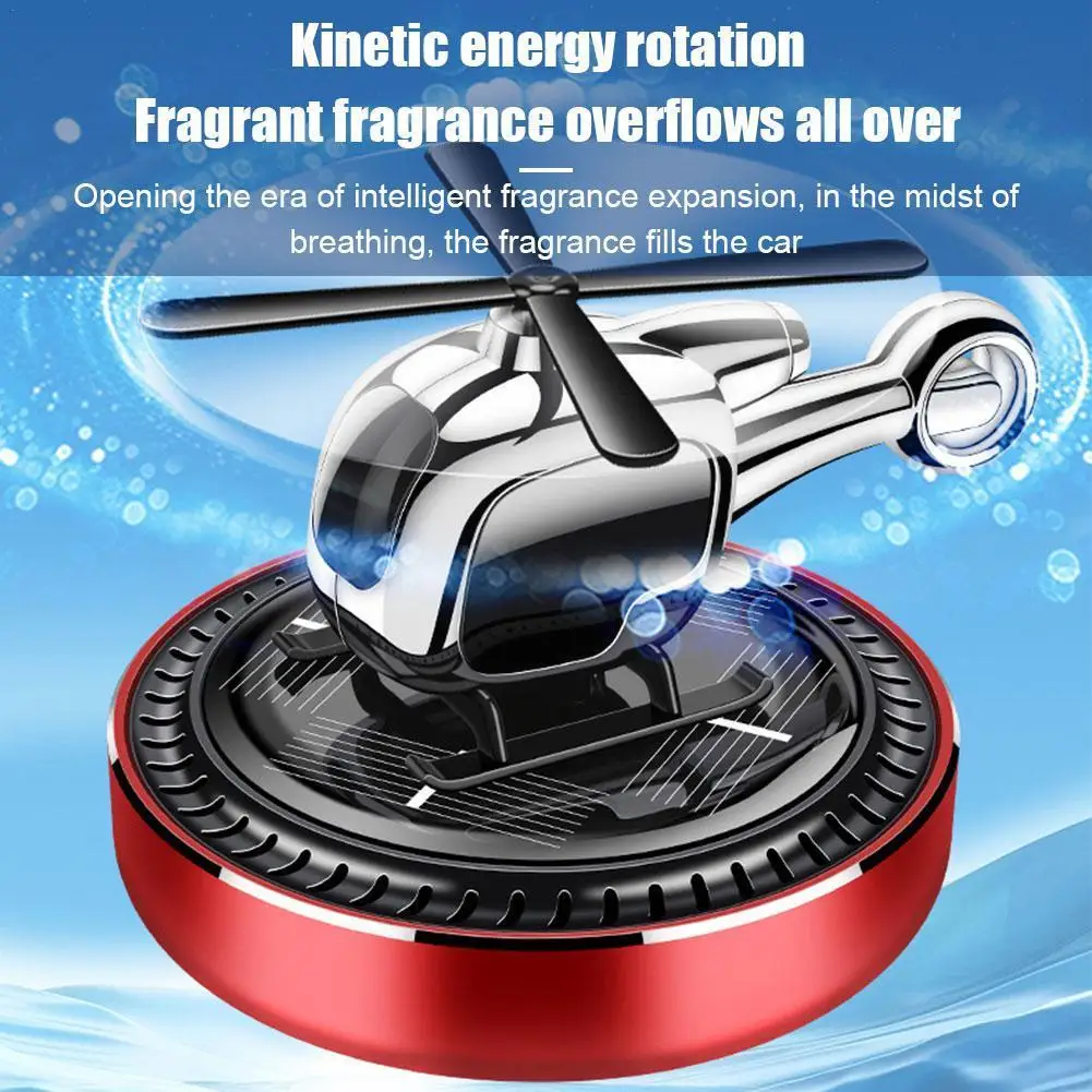 

NEW Solar Car Perfume Helicopter Car Air Freshener Interior Air Aluminum Freshener Indoor Car Decoration Alloy Decorations I0V1