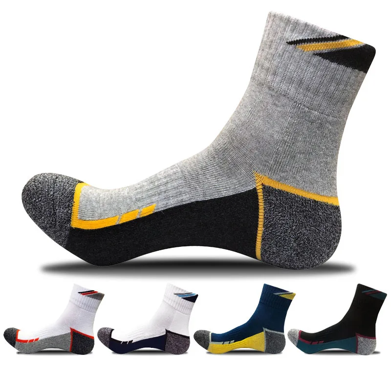 

10 pairs Socks Men's Autumn Winter Tube Men's Hair Thick Towel Socks Warm Cotton Adult Winter Basketball Socks