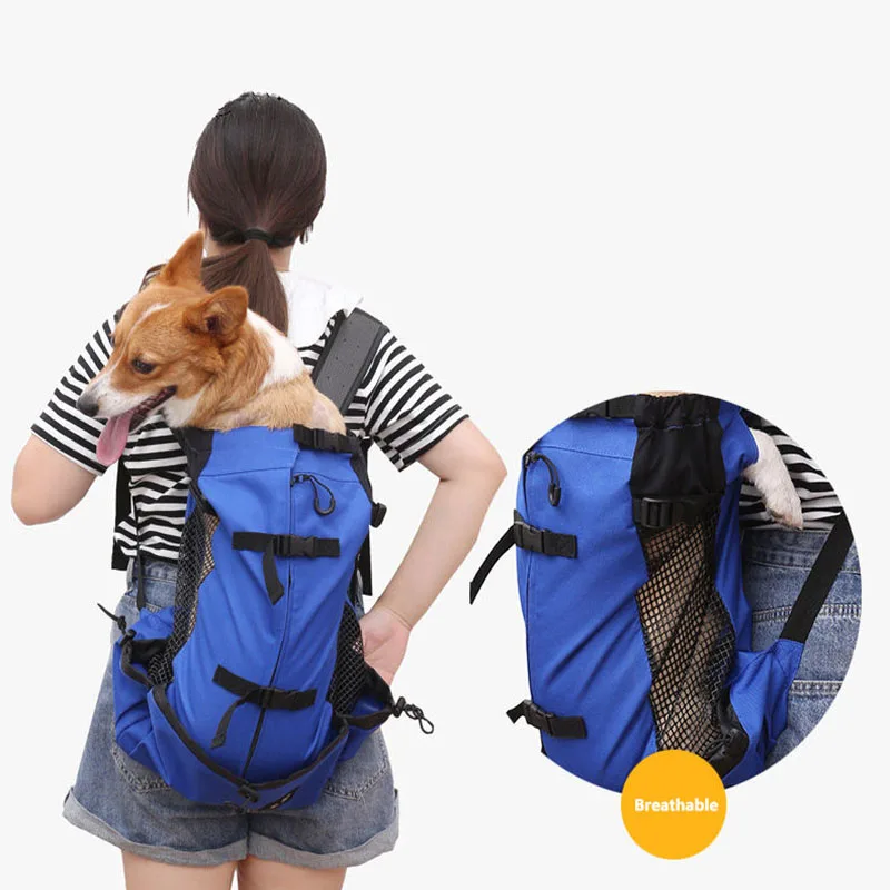 

Breathable Dog Carrier Bag Outdoor Travel Puppy Medium Dog Backpack Portable Reflective Pet Carrier Bags Pet Carrying Supplies