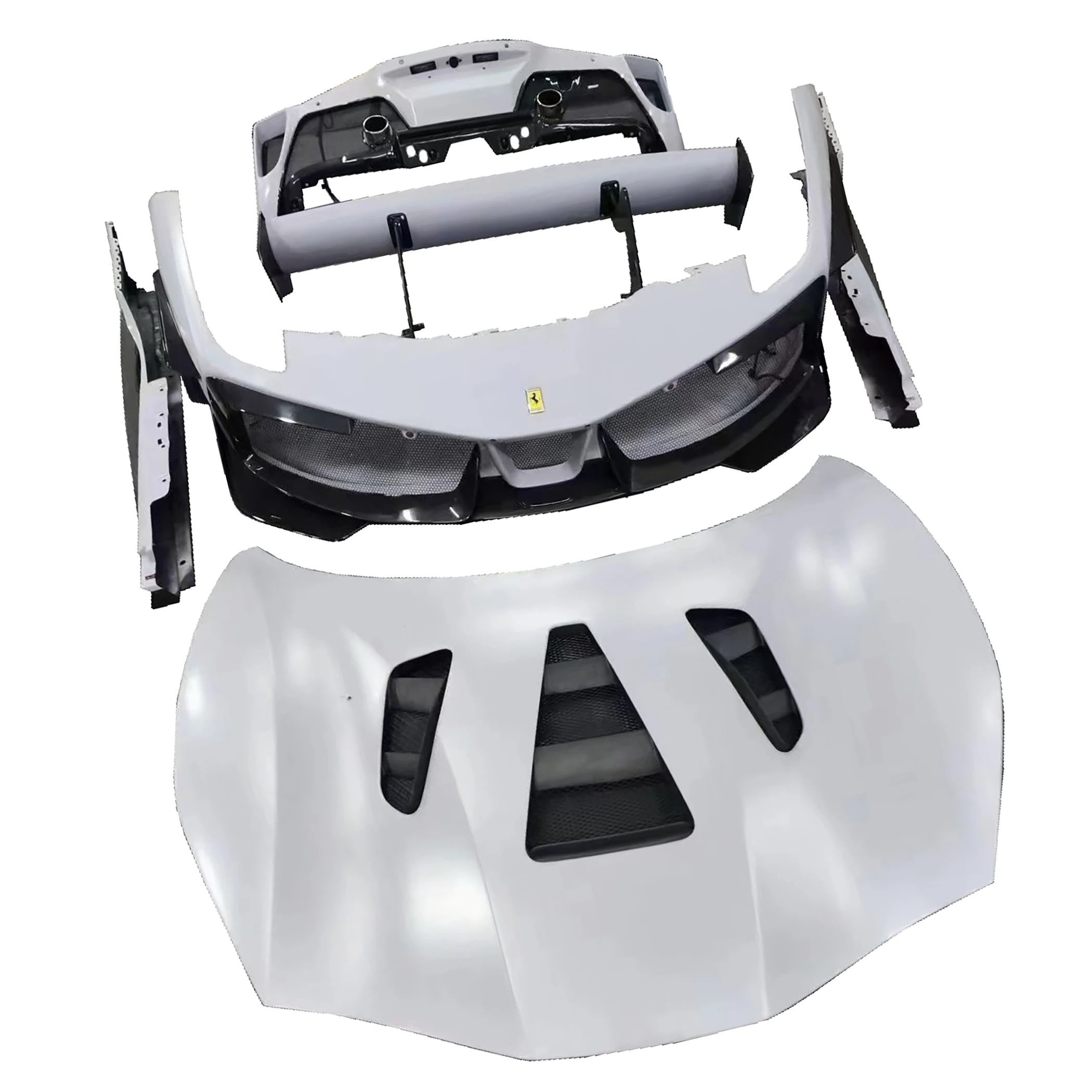 2015-2019 488 GT3 Комплект бампера для Ferr ari GTB Сухой комплект тюнинга из углеродного