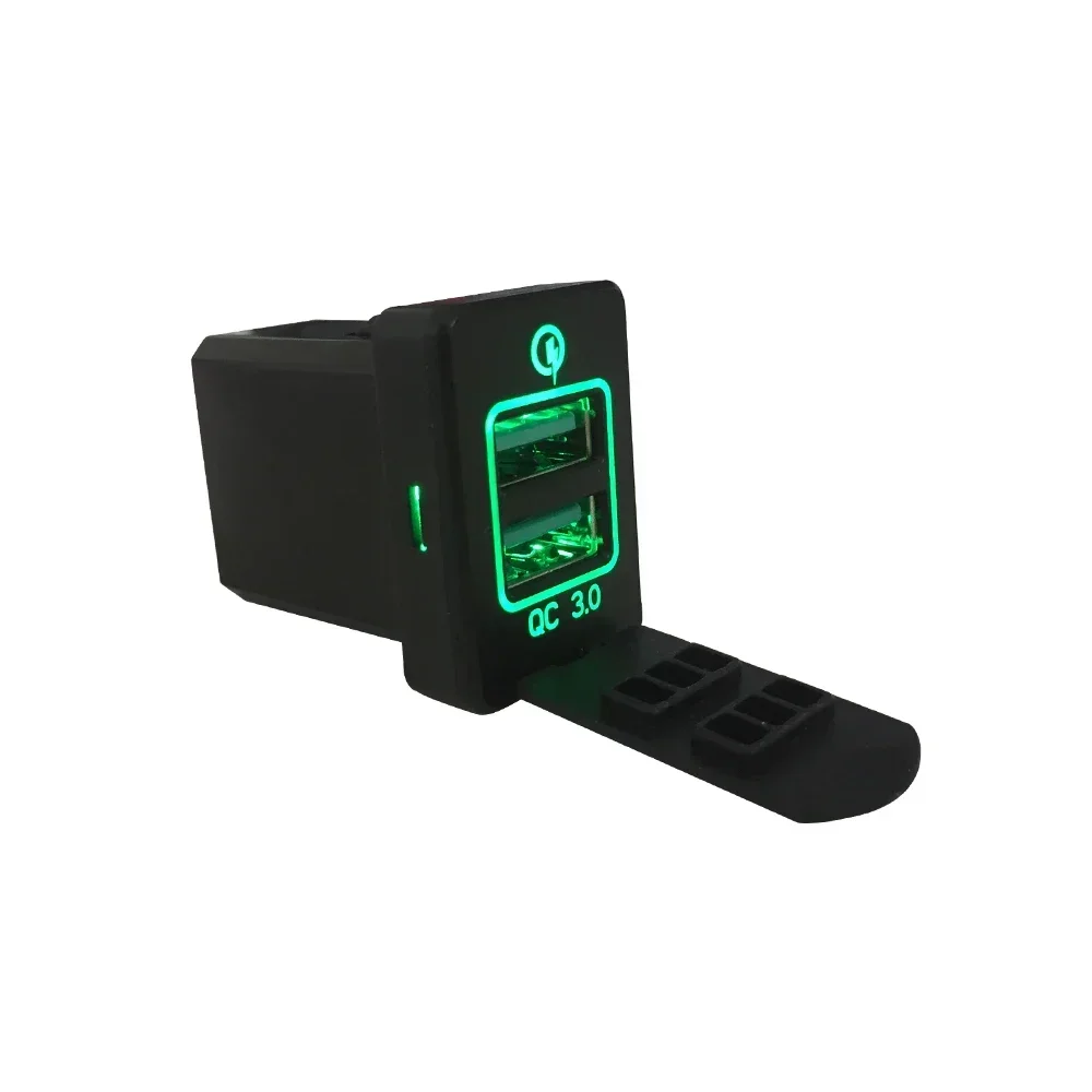 

Двойной USB-разъем QC3.0, адаптер быстрой зарядки, автомобильное зарядное устройство, Зарядка телефона для Mitsubishi Outlander 3 2018 ASX Pajero Sport Xpander